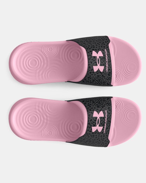 Women's UA Ignite Select Graphic Slides in Pink image number 2